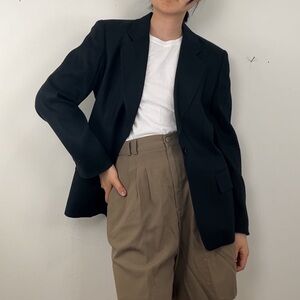 Liz Claiborne Black Linen Blend Blazer